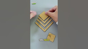 Can you build a pyramid with five pieces #Puzzles #IQ #iqtest