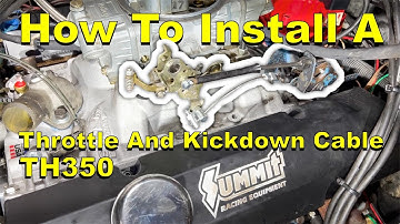 How To Install A Throttle And Kickdown Linkage | The Meano Camino
