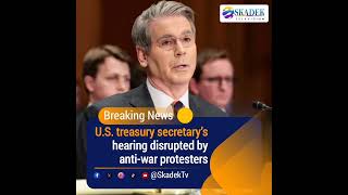 Anti-War Protesters Interrupt Scott Bessent During House Hearing