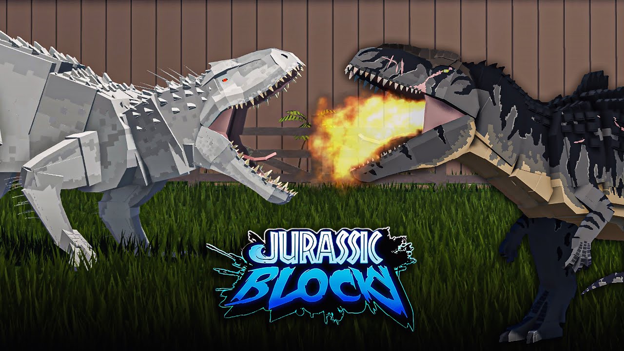 Indominus Rex Vs Giganotosaurus Which is Stronger | Jurassic Blocky