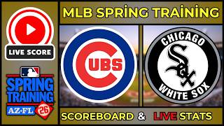 🔴 LIVE: Cubs vs White Sox | MLB Spring Training Scoreboard | Feb 20, 2026 | Box Score & Stats screenshot 1