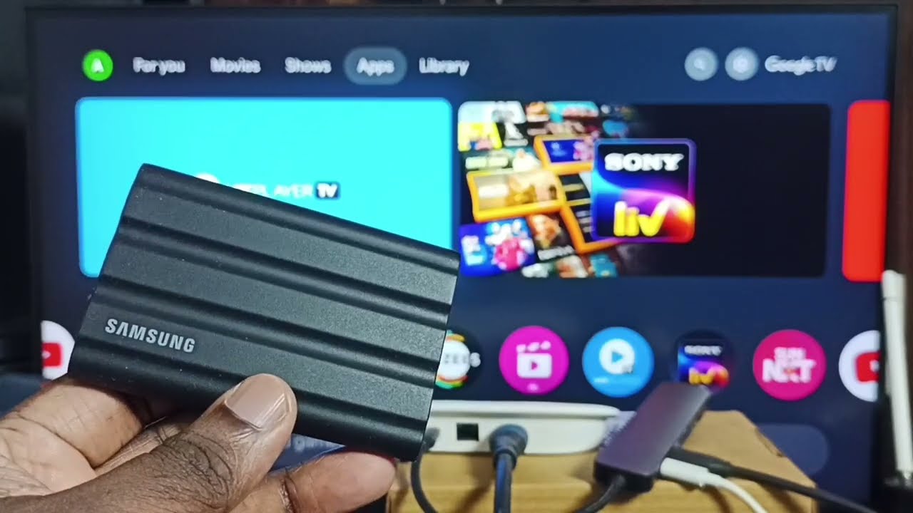 How to Connect Samsung T7 Shield SSD to Google TV Streamer 4K | Transfer Files, Videos & Photos
