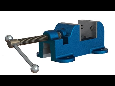 SolidWorks Tutorial #234: Mechanical bench vise - YouTube