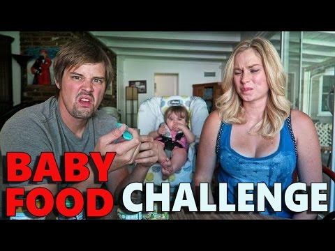 BABY FOOD CHALLENGE - Top Husband Vs Wife Challenges
