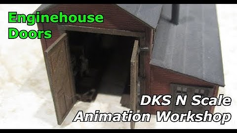 N Scale Working Enginehouse Doors