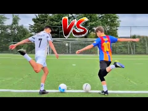 Video MESSI VS RONALDO NOTHING BUT NET CHALLENGE! #Shorts - youtube