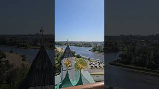 Вид на Ярославль со звонницы,высота 32 метра. #звонница #ярославль #отдыхсдетьми #ярославскиймузей