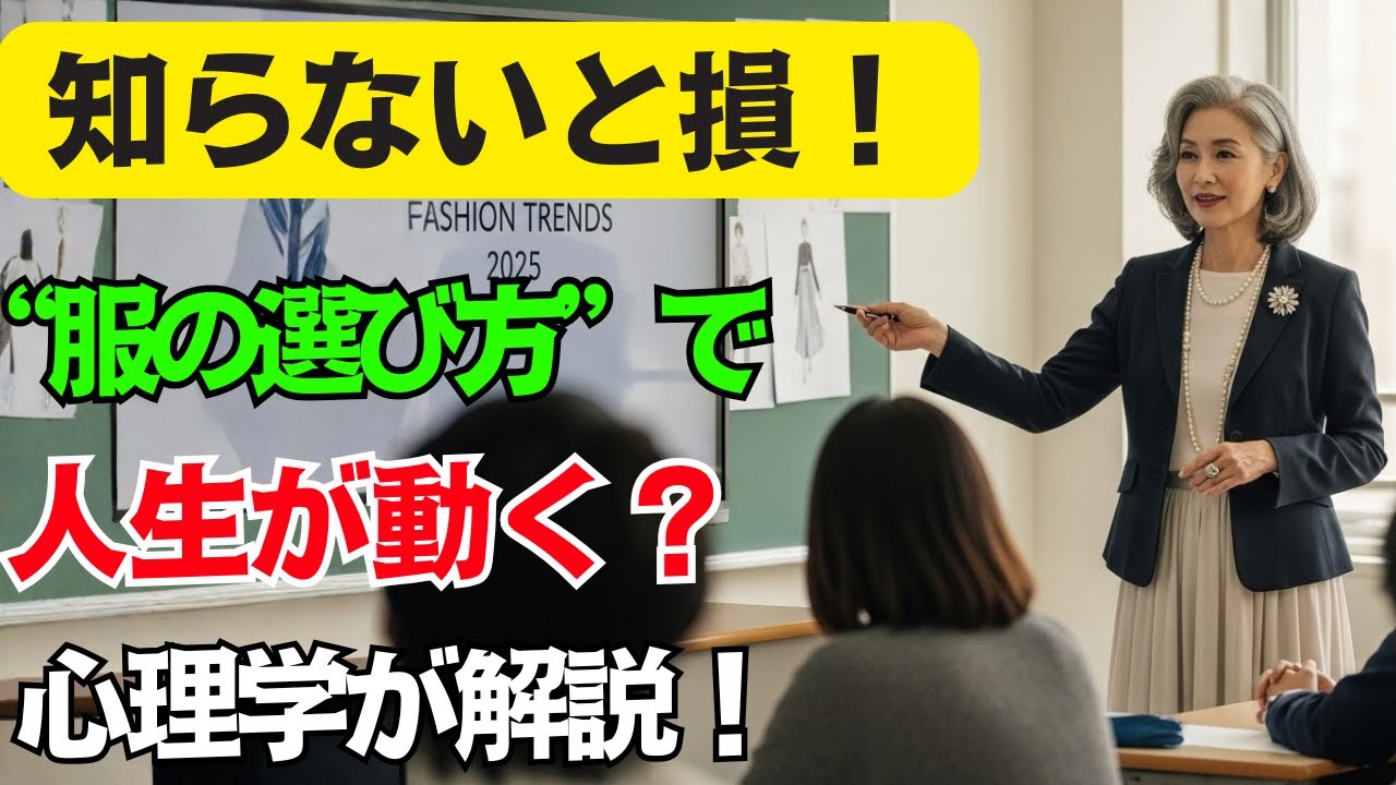 見た目を変えたら、心まで変わる？心理学が語る「服が人生を動かす理由」