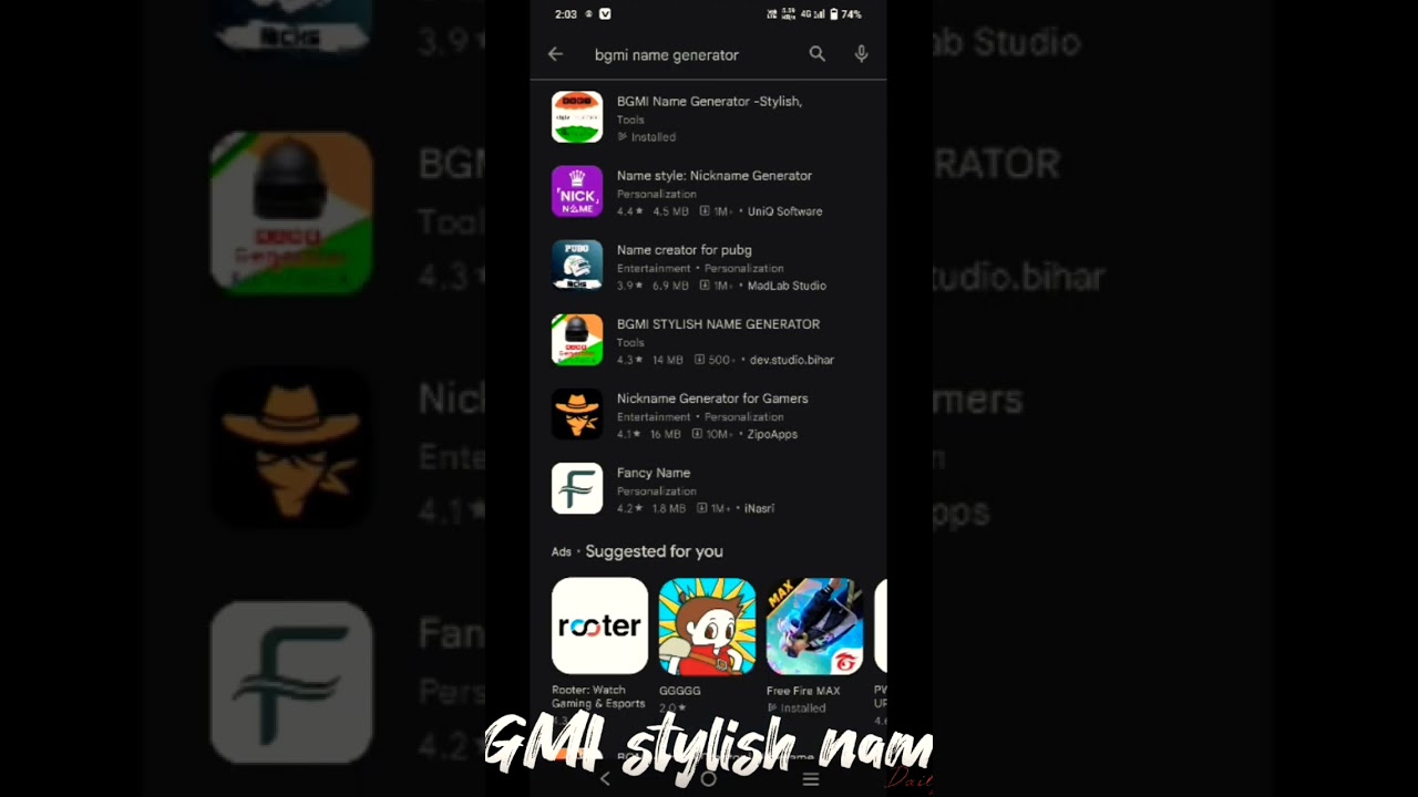 best BGMI stylish name changer app👍👍👍