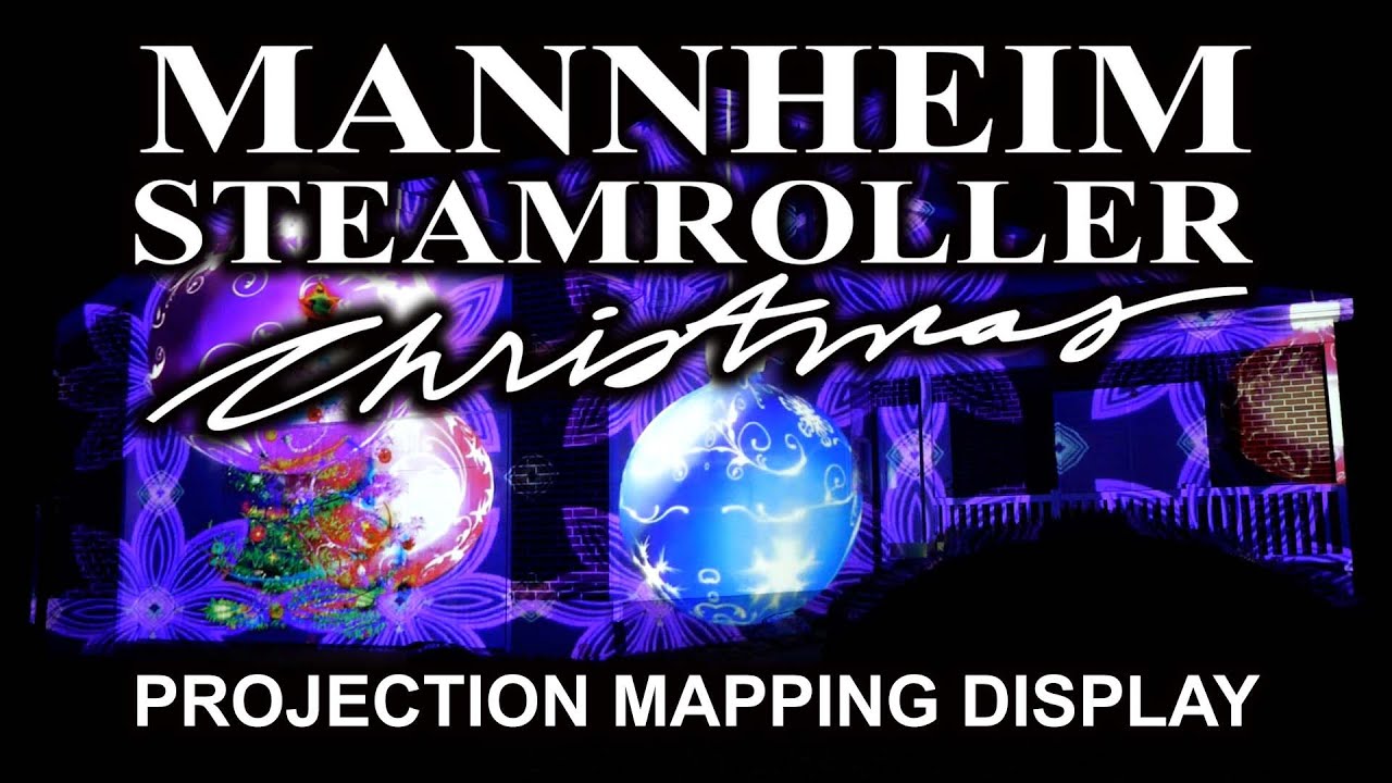 Mannheim Steamroller Christmas House Projection Mapping Live Display ...