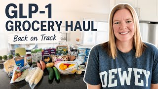 My GLP-1 Grocery Haul: What I Eat on Tirzepatide | 90lbs Lost