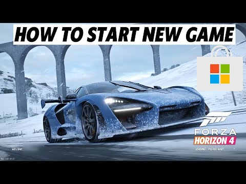 Forza Horizon 4 - How to restart New Game on PC - MICROSOFT STORE VERSION