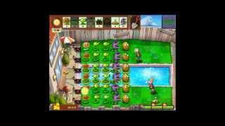 Plants vs. Zombies Level 3-4 Gameplay (PC/iPad)