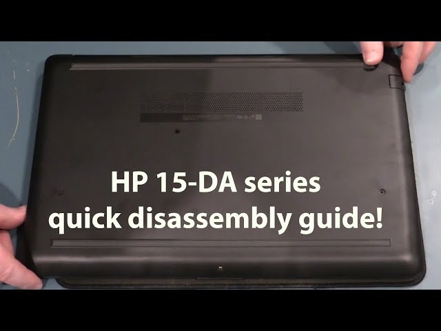 HP 15-DA (15-da0094TU) disassembly take apart for memory, HDD or