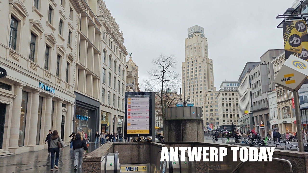 Antwerp City Center Walk | Between Wind and Rain | Belgium