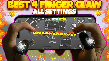 🔥BEST 4 Finger Claw ALL Settings with HANDCAM | PUBG Mobile 