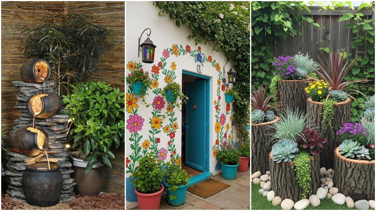 Small home garden design pictures Simple home garden design Village Home garden design