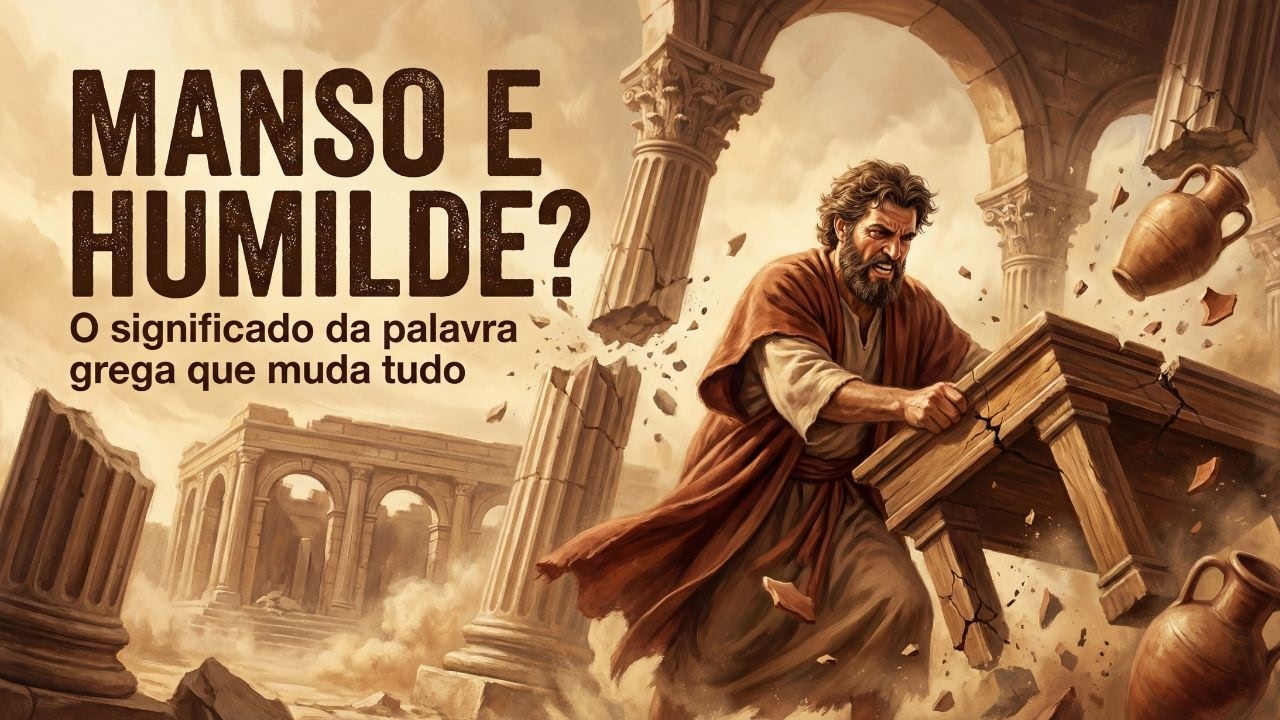 O que realmente significa ser manso e humilde? A palavra grega que muda tudo