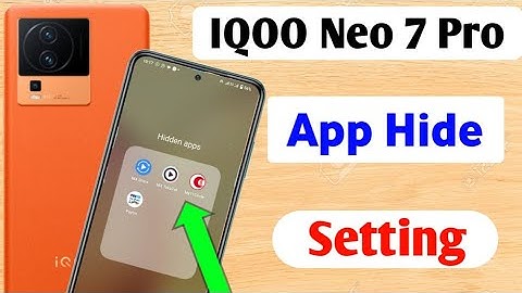 Iqoo Neo 7 pro 5g Lock & Hide App Setting/How to App hide in iqoo neo 7 pro/App hide Kaise kare?