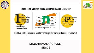 DT Based Video| Design Thinking | SNS Institutions