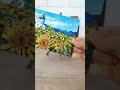 Пейзаж акрилом Часовня. Обзор. Acrylic painting. Sunflower painting.