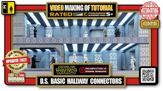 Star Wars Death Star Action Figure Diorama - Basic Hallway Connectors - DIY Tutorial