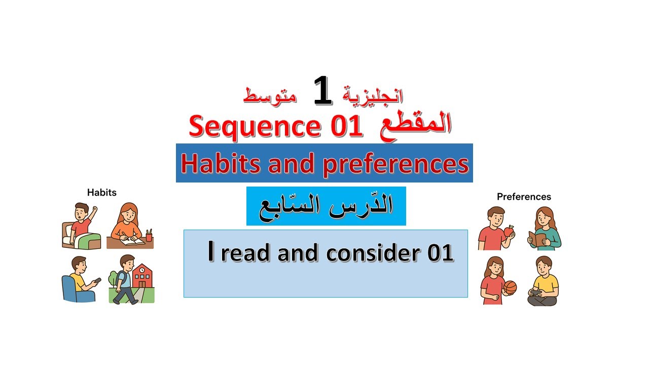 Sequence 01          I read and consider 01               البرنامج الجديد  انجليزية 1 متوسط