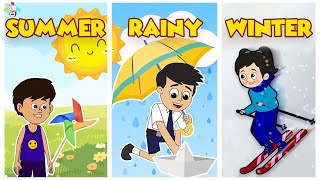 Summer Vs Rainy Vs Winter | Animated Stories | English Cartoon | Moral Stories | PunToon Kids