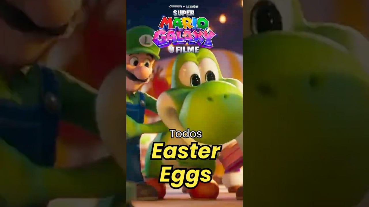 TODOS OS EASTER EGGS DO TRAILER DO FILME SUPER MARIO GALAXY! #shorts