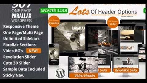 907 Responsive WP One Page Parallax free download