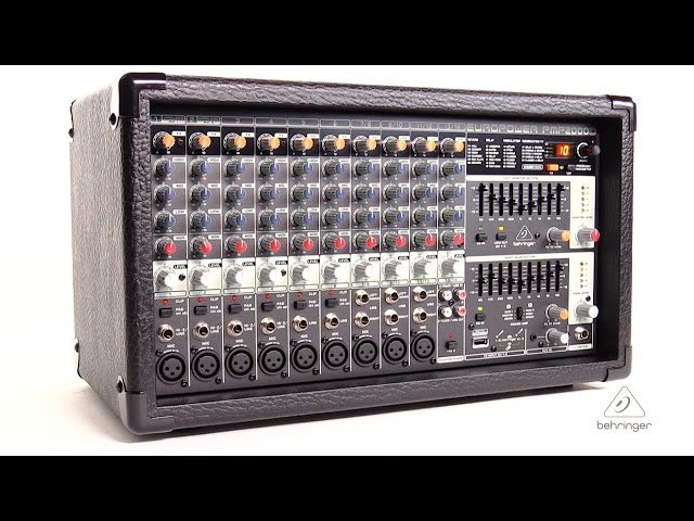 EUROPOWER PMP2000D 2000-Watt 14-Channel Powered Mixer - YouTube