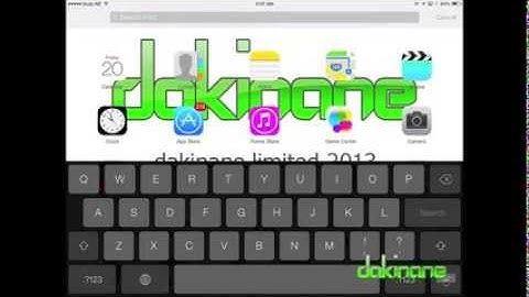 iOS7 for iPad - Tutorial