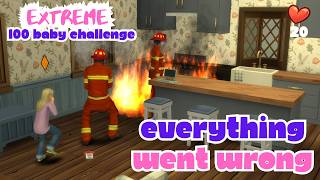 The House Nearly Burned Down! 💯🍼 EXTREME 100 Baby Challenge