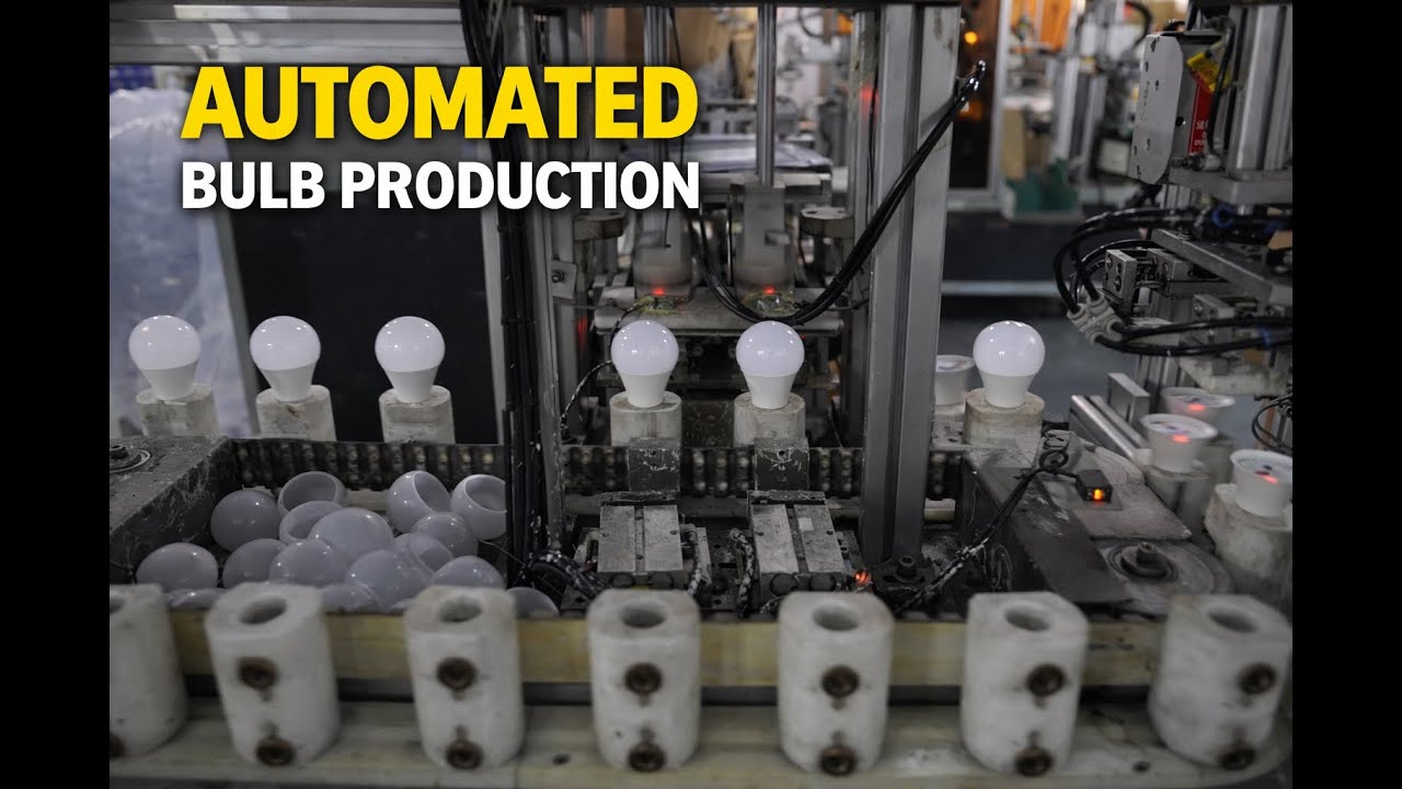 Live: How Light Bulbs Are Made Today | Inside a Semi-Automated Factory