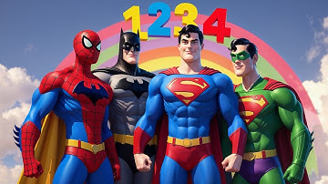 Count with Superheroes 1-2-3-4-5! | Fun Numbers Song for Kids | Learn Counting