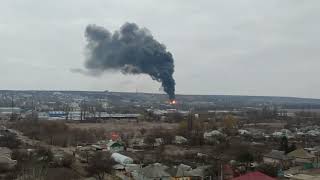 Attack on an oil rig in Luhansk