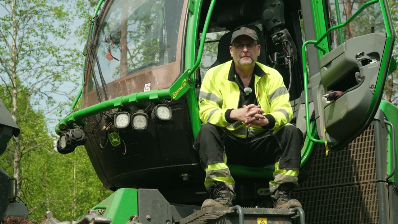 Anders Jansson, skogsmaskinförare på Stora Enso i 41 år