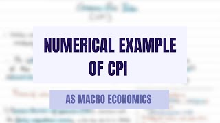 Calculating The Inflation Rate - Numerical Example (CPI)