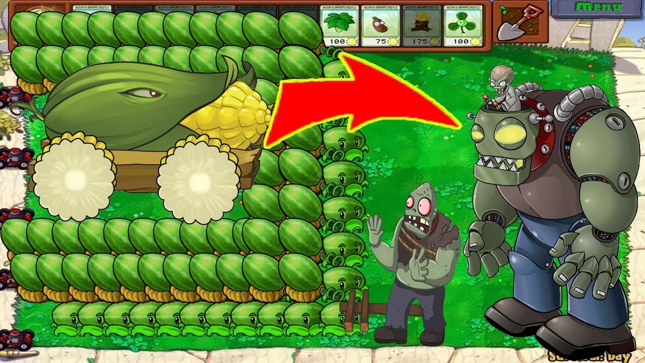 999 Melon Pult vs 1 Cob Cannon vs Dr. Zomboss - Plants vs Zombies Hack