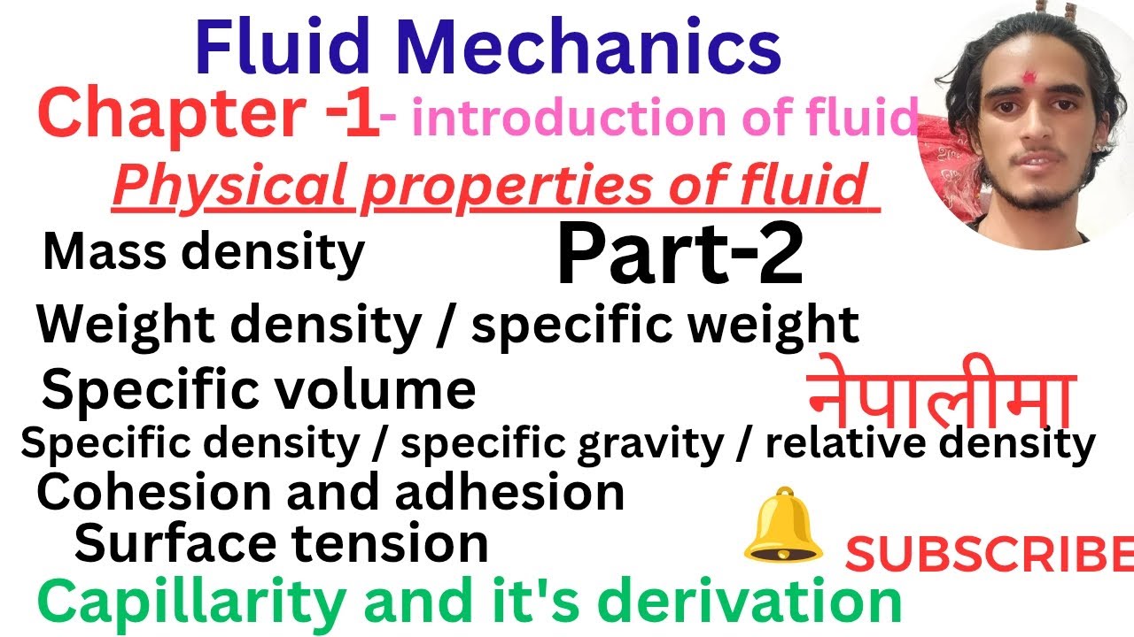 Fluid Mechanics । Chapter -1, part -2 Physical properties of fluid with ...