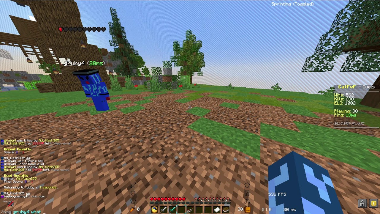 Playing Minecraft on high tick rate