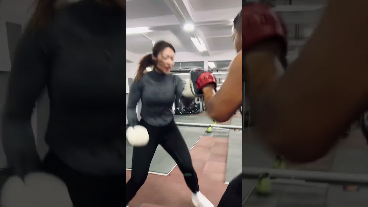 She does know how to Box. 