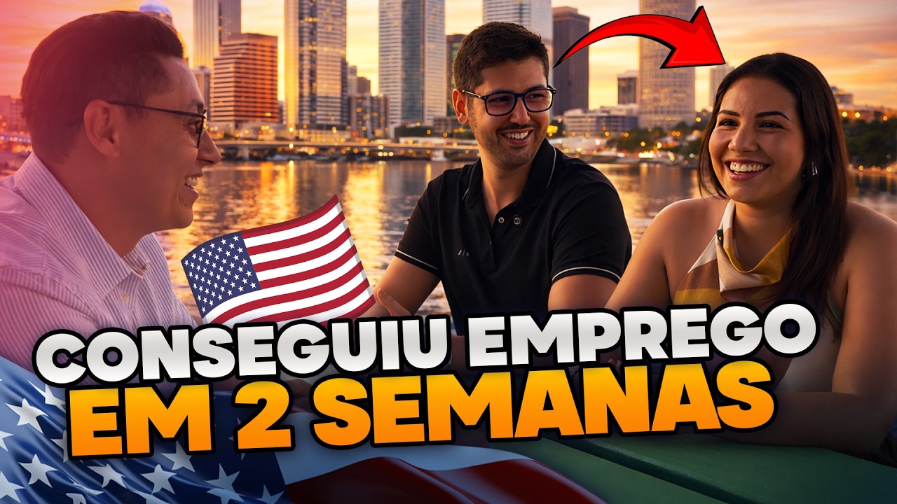 ELA CONSEGUIU TRABALHO EM APENAS 2 SEMANAS NOS EUA