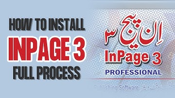 How to install inpage 3 professional in windows 10 in Urdu | Inspire Skill Developers
