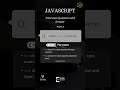 JavaScript Interview Question and Answer Part 3 #javascript #interview