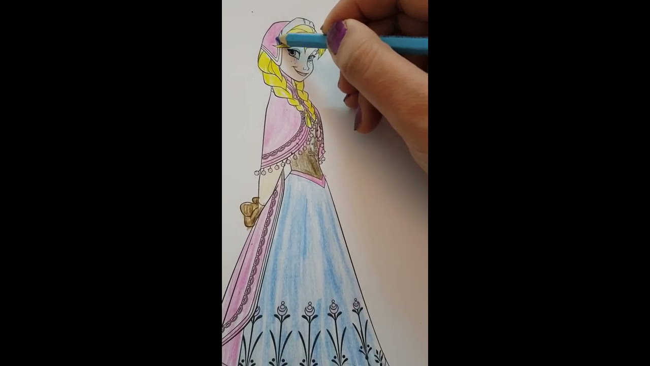 تلوين أنا اخت إلسا تلوين رسومات ديزني - YouTube