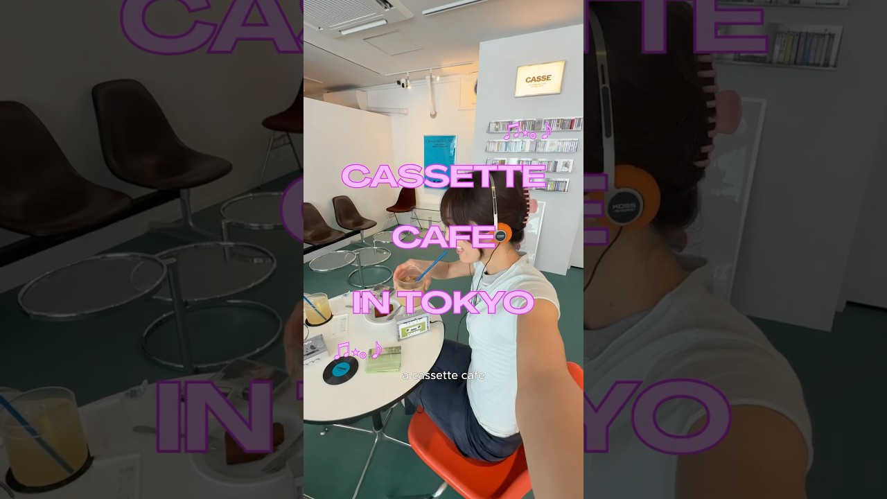 Cassette cafe in Tokyo!!