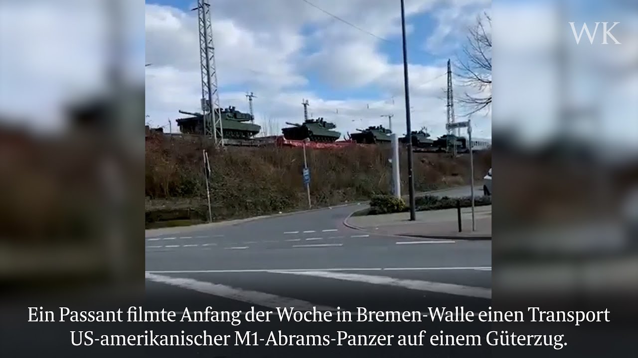 Panzer-Transporte in Bremen-Walle gehören zu Übungsbetrieb