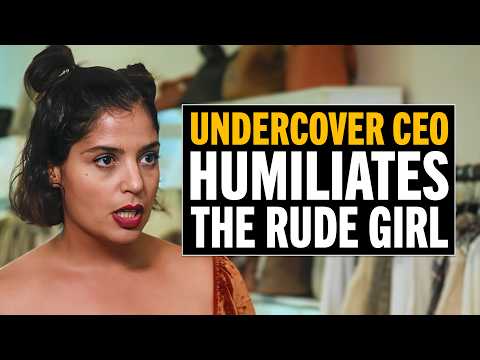 Undercover CEO Sees a Bratty Girl Disrespect an Older Worker... Big Mistake