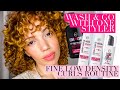 Fine Curly Hair Wash & Go Using LUS Brands